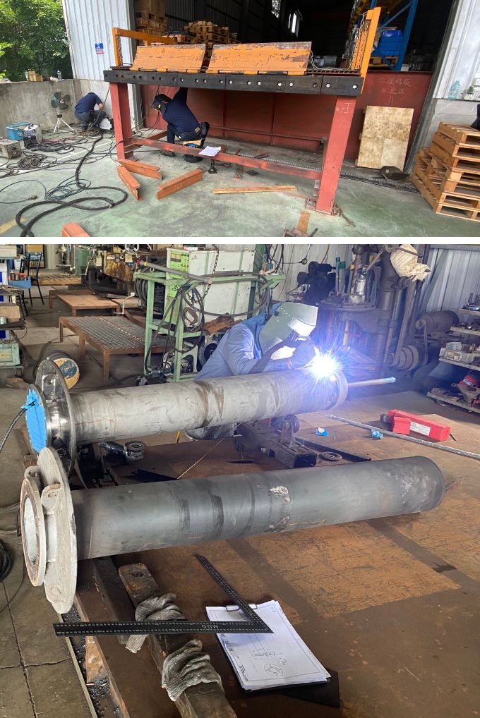 大型結構件焊接製造與精密滾輪修復 | 益成機械